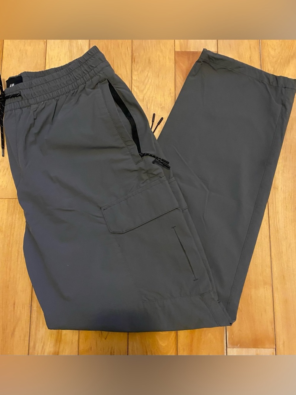 H&M Men's Charcoal Cargo Pants